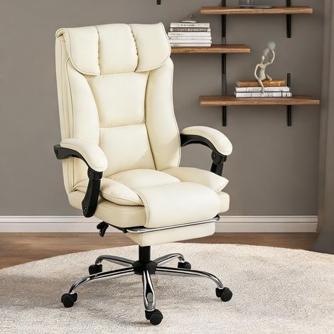 Chaise de bureau beige 72 x 66 x 121 cm (1/5)