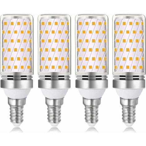 E14 16W LED-Lampe, Warmweiß 3000K, 1600lm, entspricht einer E14 100W/120W Halogenlampe, 230V Wechselstrom, nicht dimmbar, 4er-Pack (1/4)