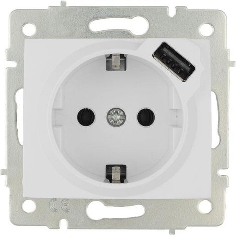 base enchufe 2p+t con obturador modelo pacific 16a 250v entrada usb