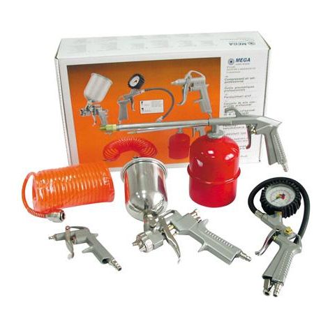 Mega Kit di pittura completo con pistole e tubo spiralato