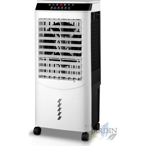Raffrescatore evaporativo da 90 W con umidificatore e serbatoio da 36 litri, 43x34x97 cm