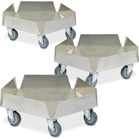 BRB 3 x roller de transport en aluminium