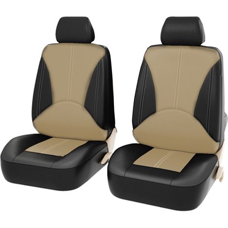 Set di 4 coprisedili per auto, in similpelle traspirante e universale, accessori per interni auto per SUV.