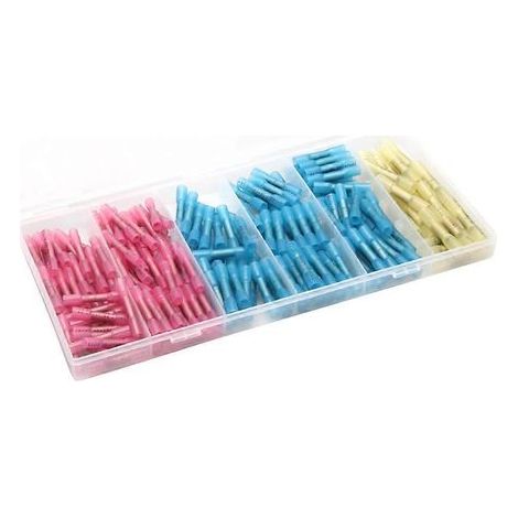 200 cosses BNC thermorétractables à sertir bout à bout, étanches et isolées, en 3 tailles, pour câbles électriques.-4X4 cm (1/3)