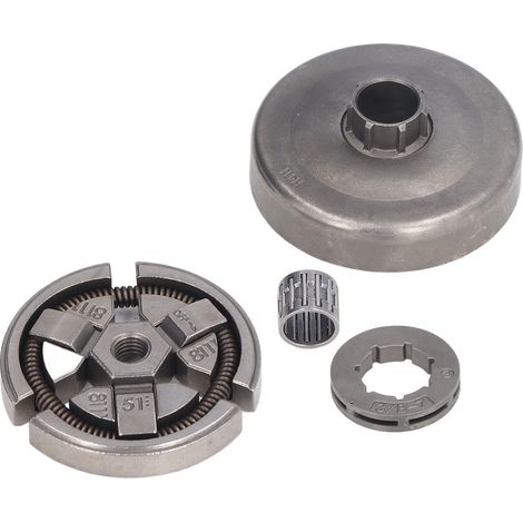 Embrayage pour tronçonneuse Husqvarna 55 51 50, plateau passif 7 dents démontable, kit d'aiguilles (1/5)