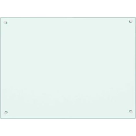Panel antisalpicaduras decorativo para cocina 80 x 60 cm vidrio templado blanco 020046321 (1/5)