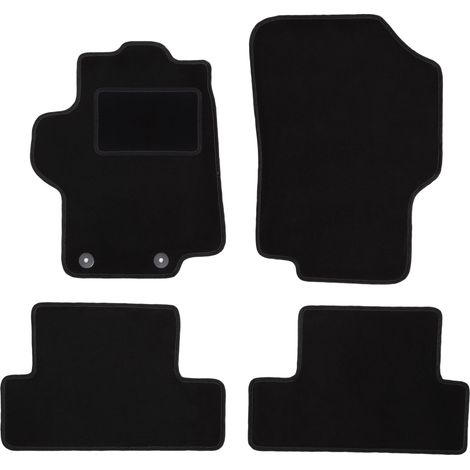 Tapis en velours noir pour : Peugeot 1007 monospace (2004-2009) (1/5)