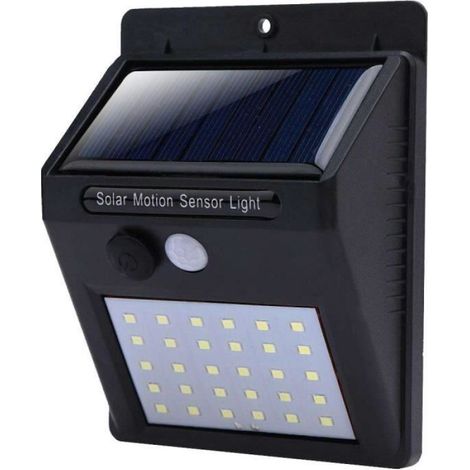 Lampe Solaire - Detecteur De Mouvement - 30 LED - Extérieur Jardin Terrasse - 1 Piece (1/4)