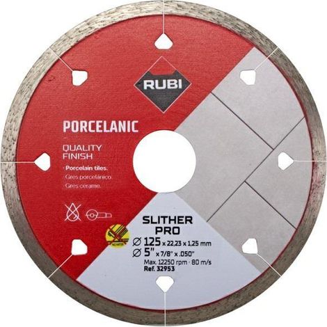 Rubi Slither 125 Pro disco diamantato per taglio piastrelle 125 mm