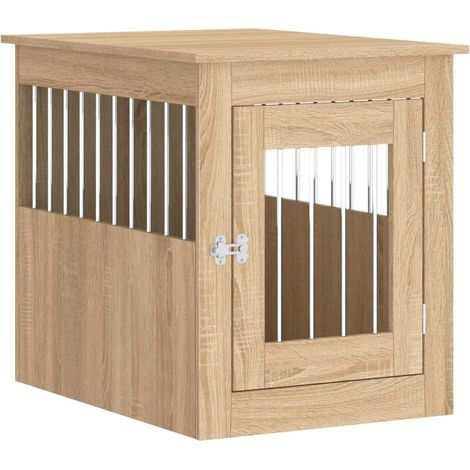 Meuble de cage pour chiens chêne sonoma 55x75x65 cm CFW14022 (1/5)