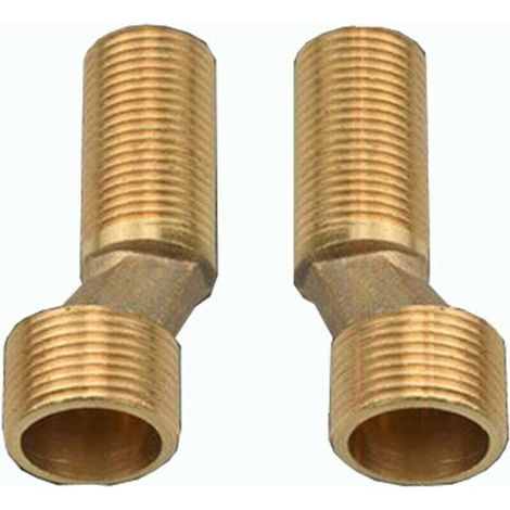 Robinet de douche de baignoire offset Connect, réducteur de coude en laiton, bras oscillant réglable, offset Connect 1 / 2 3 / 4, offset Connect 2 / 2 3 / 4, or