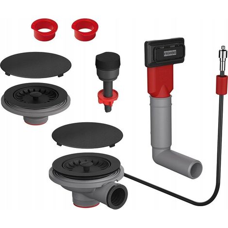 Franke Color Line set di scarico nero opaco elegante