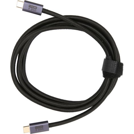 Câble de données USB 4.0 haute vitesse 20 Gbit/s, type C, 8 kHz 60 Hz, pour ordinateurs portables, tablettes et téléphones portables, 200 cm / 78,7 pouces (1/5)