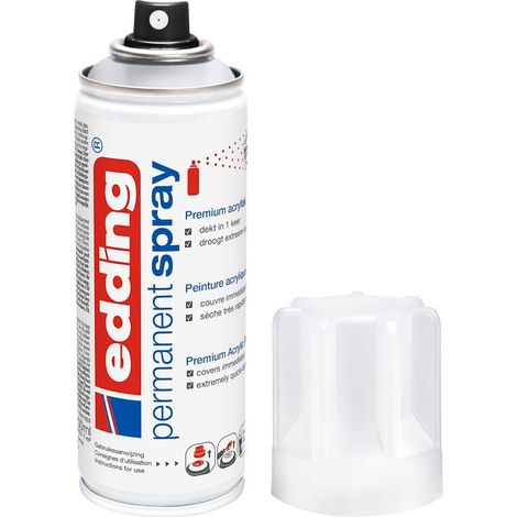 vernis clair permanent en spray - transparent et mat - 200 ml - vernis acrylique fini mat - pour fixer et protéger la peinture - vernis en aérosol (1/5)