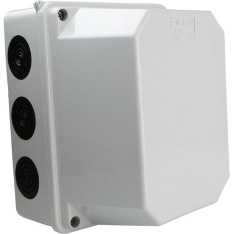 Scatola per montaggio a superficie con pressacavi 190x145x135 mm, coperchio alto IP66 (1/4)