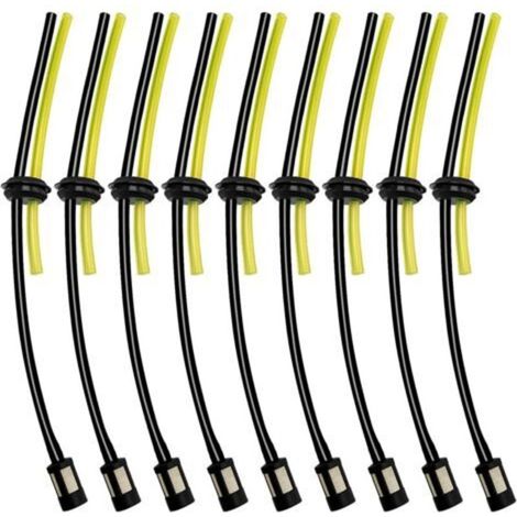9 Ensembles Universel Filtre à Essence Kit, Tuyaux de Carburant Universels, Durite Essence Debroussailleuse en Caoutchouc, pour Coupe-Herbe, Débroussailleuse, Tronconneuse Taille Haie (1/4)