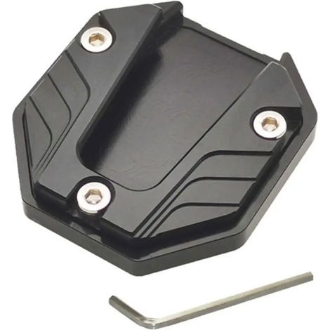 (noir) Rallonge de béquille latérale pour moto, base élargie antidérapante, maxpower (1/4)