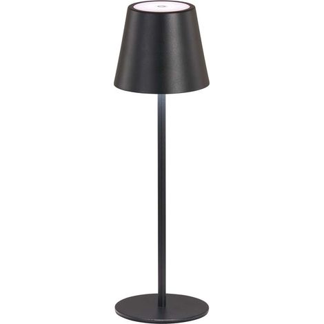 Außenleuchte Tischleuchte Touch-Dimmer LED Gartenlampe Balkonlampe IP54 Schwarz
