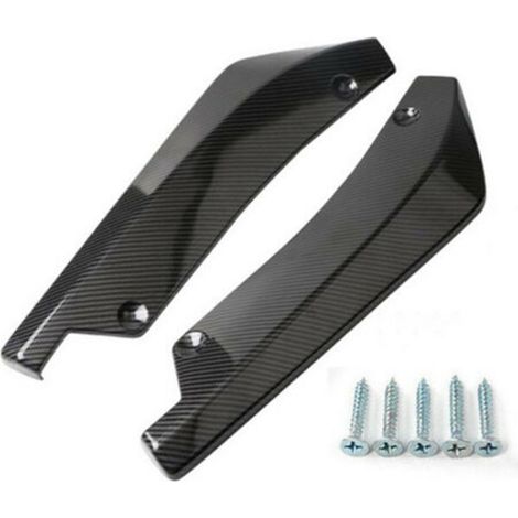 Carbon Fibre Protection Auto Universel Lèvre Diffuseur Angle Séparateur Bandeau Pare-chocs Arrière Film (1/5)