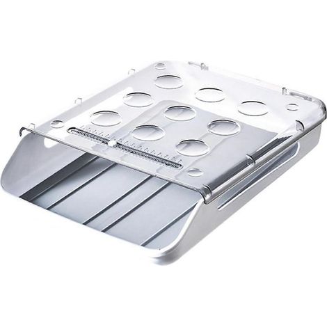Porte-œufs pour réfrigérateur, boîte de rangement à roulettes automatique avec couvercle transparent (1/5)