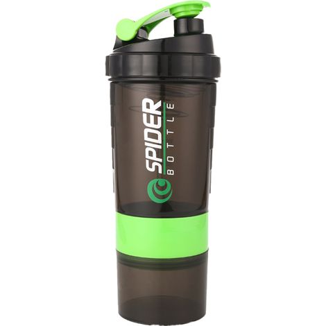 Shaker - 700 ml - Bouteille Mélangeuse Protéines - Avec Compartiment Poudre et Grille Métallique - Pour Sport et Compléments Alimentaires - 1 Pièce (1/5)