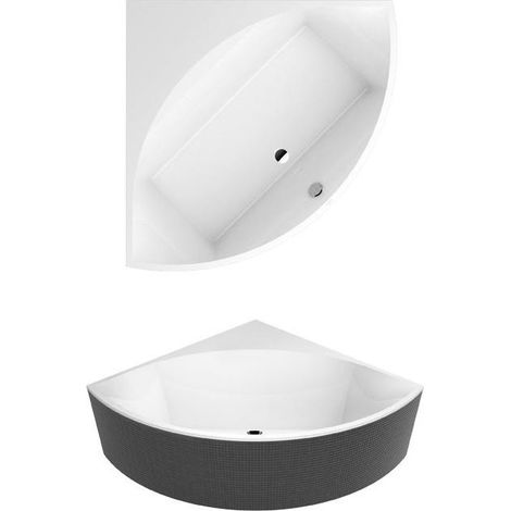 Système balnéo SQUARO Slim Line Hydropool Technologie confort position 2 étoiles blanc VILLEROY & BOCH