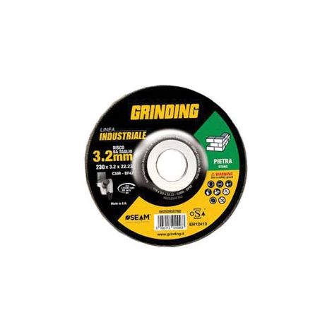 DISCHI DA TAGLIO PER PIETRA E MAT.EDILIZIO Ø MM.230 LINEA INDUSTRIALE- - ø mm.230x3,2 foro 22,2 da taglio per pietra - 5 pezzi GRINDING