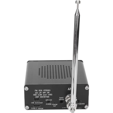 Récepteur Radio FM AM (MW SW) SSB en Alliage d'Aluminium pour Intérieur et Extérieur (1/5)