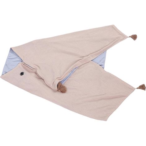 Châle Chauffant – Couverture Chauffante USB Portable avec 3 Réglages de Température, 9 Zones de Chauffage et Tissu tricoté Lavable, Polaire Gaufrée Douce, Couleur Abricot (1/5)