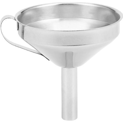 Acier inoxydable cuisine entonnoir avec filtre rangement récipient 10cm (1/5)