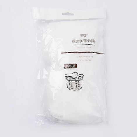 100 unités/paquet Filtre anti-obstruction pour évier de cuisine / Filtre pour poubelle d'évier portable / Filtre pour poubelle de lavabo de douche / Collecteur de cheveux pour baignoire (1/5)
