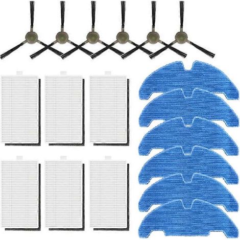Filtre pour aspirateur brosse pour aspirateur Filtre de brosse pour aspirateur filtre de 18PCS Lefant M330 / Pro Robot Aspirateur HEPA Filtres Side Brosses Serpillière Pads pièce détachée (1/5)