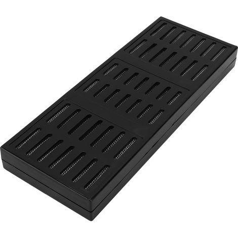 Humidificateur rectangulaire noir avec fermeture Velcro, armoire à cigares, humidificateur, humidificateur à cigares. (1/5)