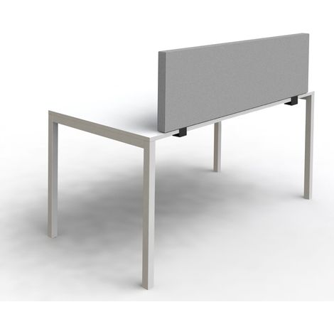 Panneau Frontal SPACIO 160x40cm - Pied fixation - Gris clair