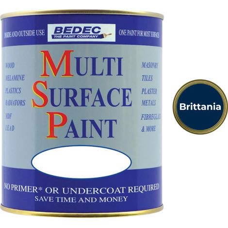 Bedec Multi Surface Paint - Matt - Britannia - 750ml