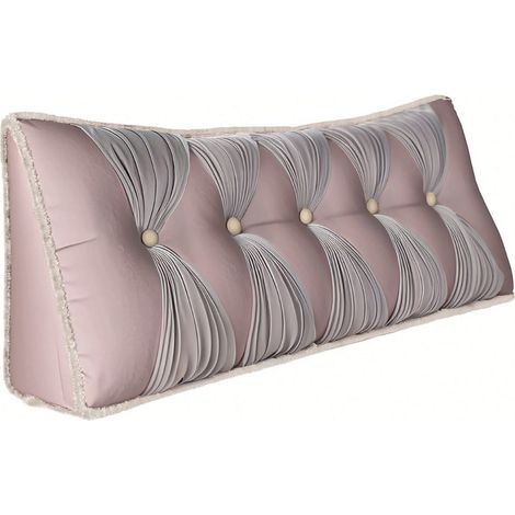 Coj铆n vintage de terciopelo rosa (1/5)