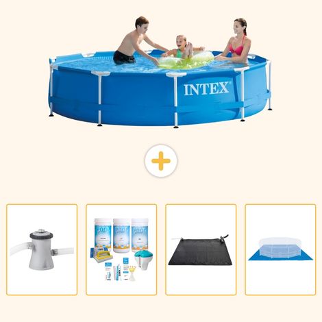 Intex Piscine Tubulaire Ronde - 305x76 cm - 5-pièces S21016 (1/5)