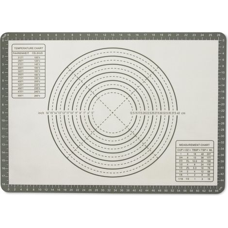 Tapis de Cuisson en Silicone Antiadhésif avec Mesures, sans BPA, Passe au Four, Format Extra Large, 50,8 x 71,1cm (1/5)