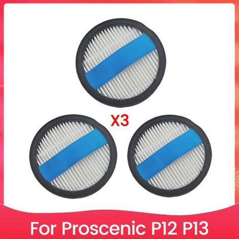 3 Filtres HEPA, Accessoires et Pièces de Rechange pour Proscenic P12 et P13 Aspirateur (1/4)