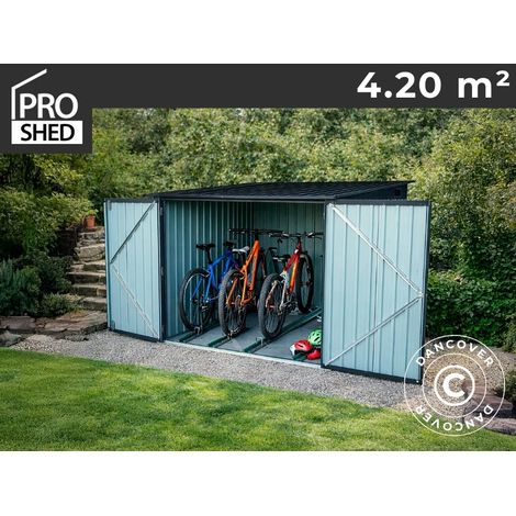 Fahrradunterstand 2,06x2,04x1,63m, 4,2m2, ProShed®, Anthrazit