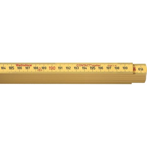 0-35-320 Mesure Pliante 2 M X 15 Mm En Synthétique Fabriqué En France - Surface Anti-Reflets (1/3)