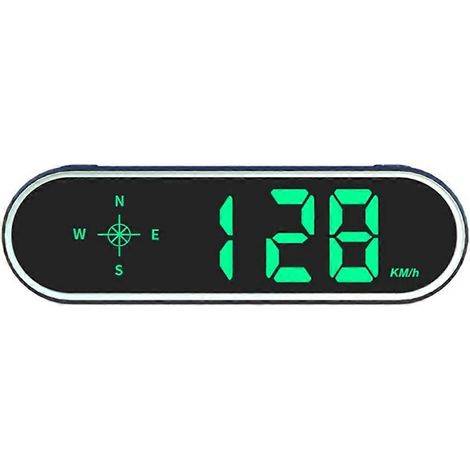 Compteur de vitesse GPS HUD universel pour voiture avec affichage tête haute, boussole et alarme de survitesse pour tous les véhicules (1/5)