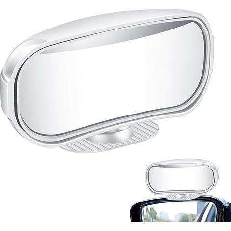 Rétroviseur grand angle Rétroviseur supplémentaire pour caméra de recul et caméra de recul Rétroviseur latéral supplémentaire de sécurité rotatif à 360 degrés pour camions, voitures, SUV (1/5)