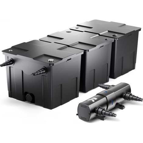 SunSun Set Filtro estanques CBF-350C hasta 90000l 24W clarificador UV CUV-224 (1/5)