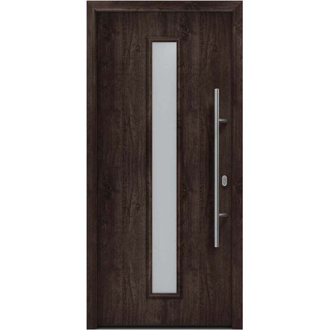 Hörmann Ecostar Haustür "ISOPRO IP 020S", night oak, 110 x 210 cm (B x H), DIN Rechts