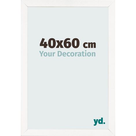 yd. - Cadre photo 40x60 - Blanc Brillant - MDF - Bologna
