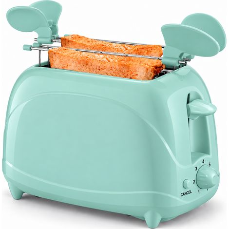 Tostapane Verde con 2 Slot Controllo Temperatura e Spegnimento Automatico 700W (1/5)