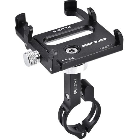 Plus 9, Plus 6, Handyhalterung fürs Fahrrad, 360° drehbar, verstellbar, Aluminiumlegierung, universelle tragbare GPS-Halterung für den Lenker (1/5)