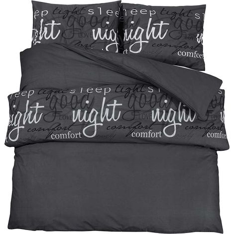 Maison Exclusive - Set Copripiumino Nero 200x220 cm in Cotone