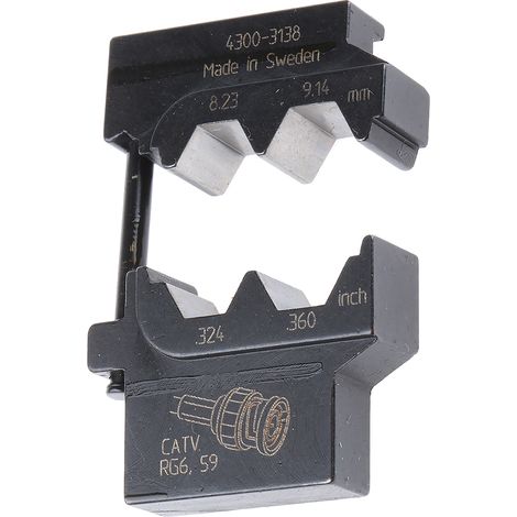 Jeu de matrices de rechange RS PRO, type CATV, RG59, RG6, Coaxial ( Prix pour 1 ) (1/2)